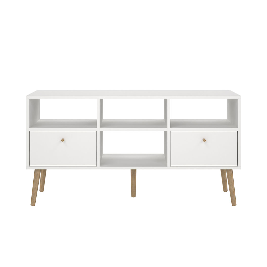 Bodo TV møbel 2 skuffer, 4 hylder hvid