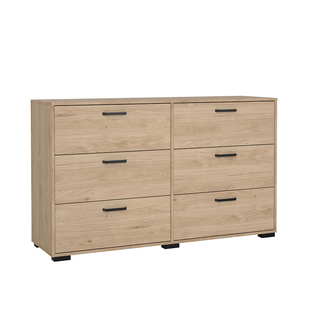 Sofia kommode 6 skuffer eg dekor billede