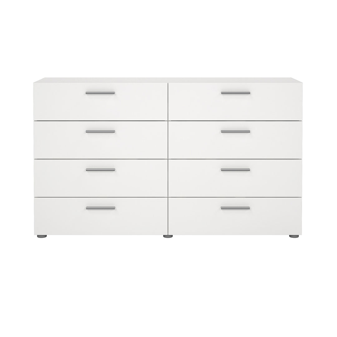 Pepe kommode 8 skuffer hvid
