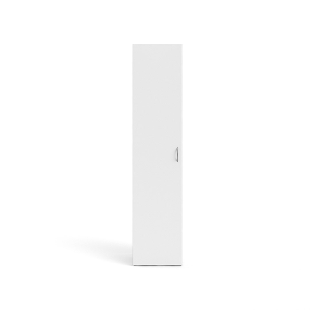 Spell klædeskab 1 låge, hvid billede
