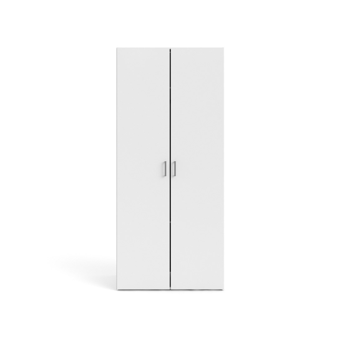 Spell klædeskab 2 låger, hvid billede