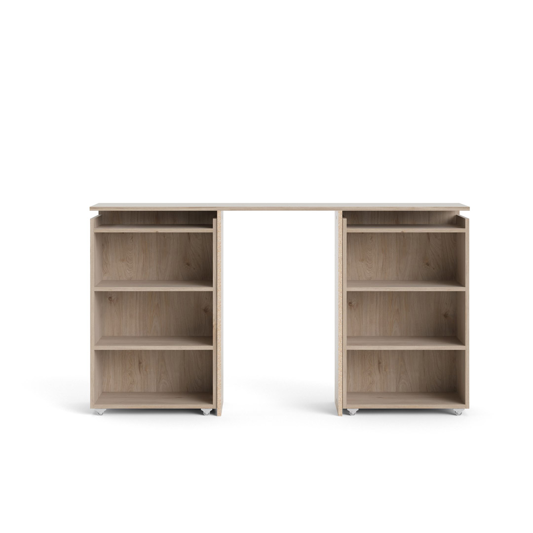 Nada hovedgavl 140 cm 4 hylder, Hickory dekor