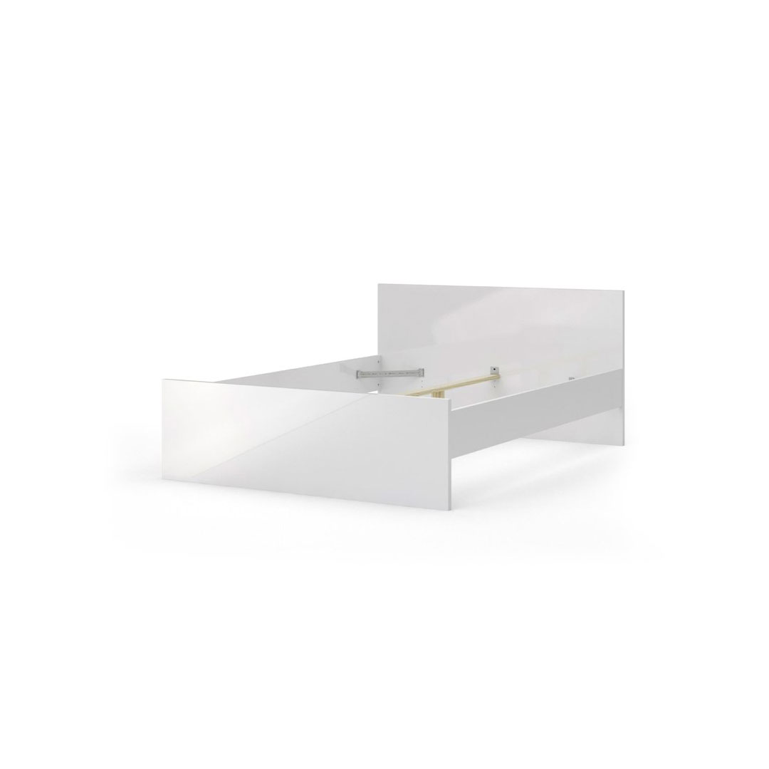 Nada seng 140 * 190 cm hvid højglans