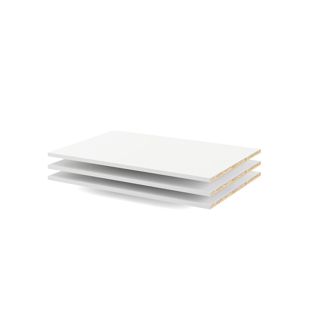 Veto 3 løse hylder til klædeskab hvid billede