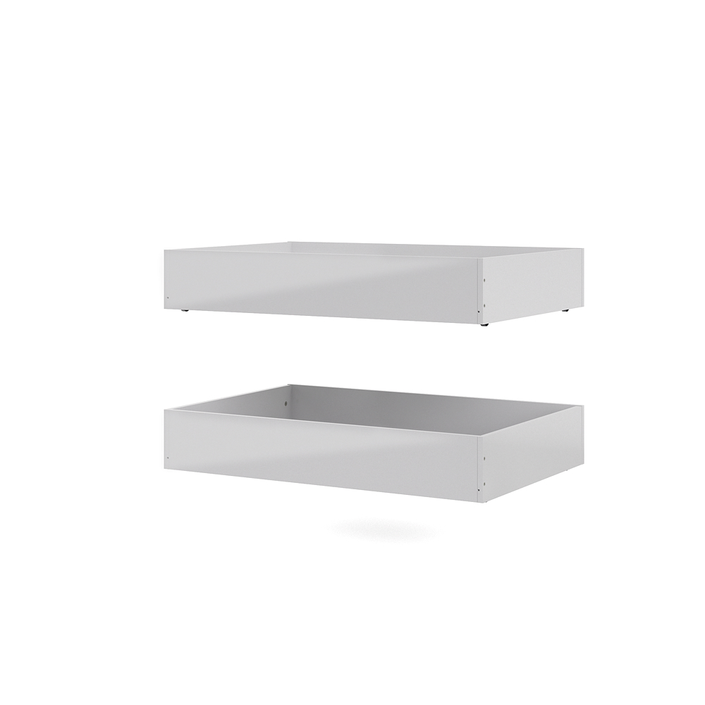 Nada seng 2 sengeskuffer bredde 99 cm hvid højglans