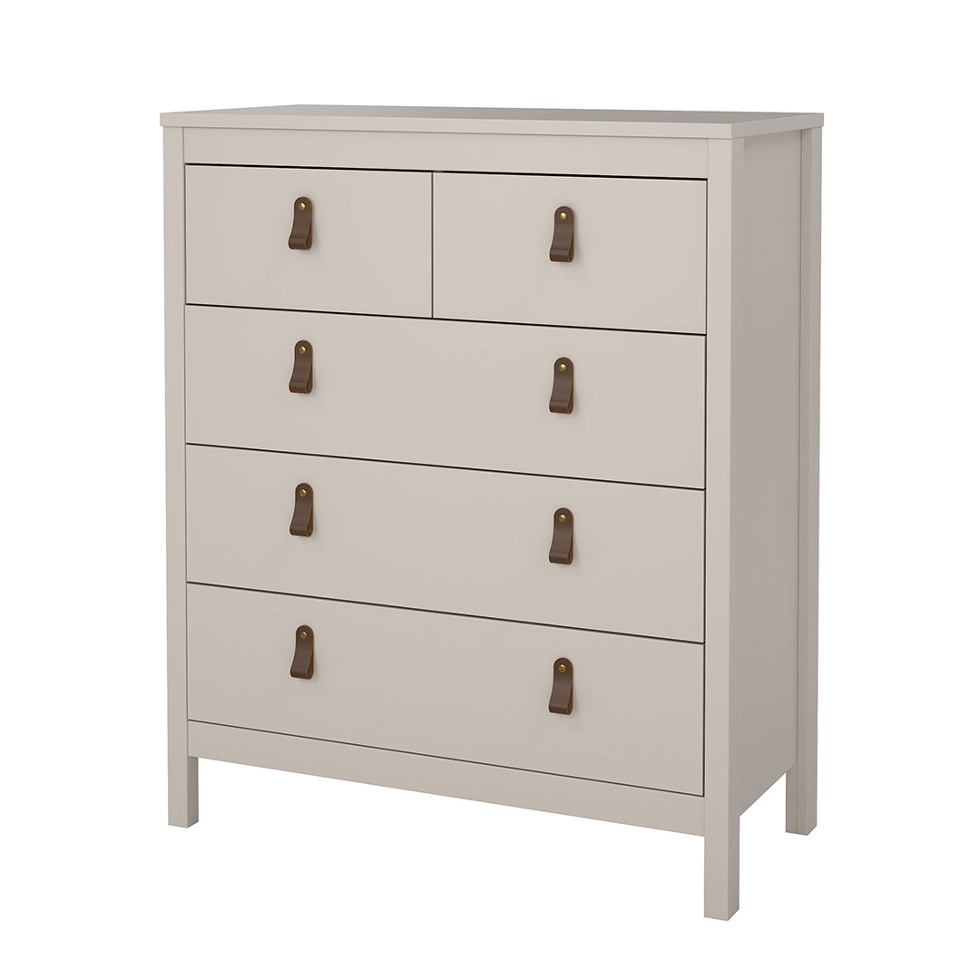 Madrid kommode 5 skuffer cashmere billede