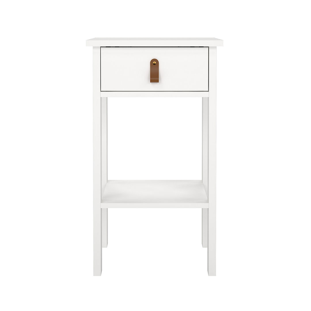 Madrid natbord 1 skuffe, 1 hylde hvid billede