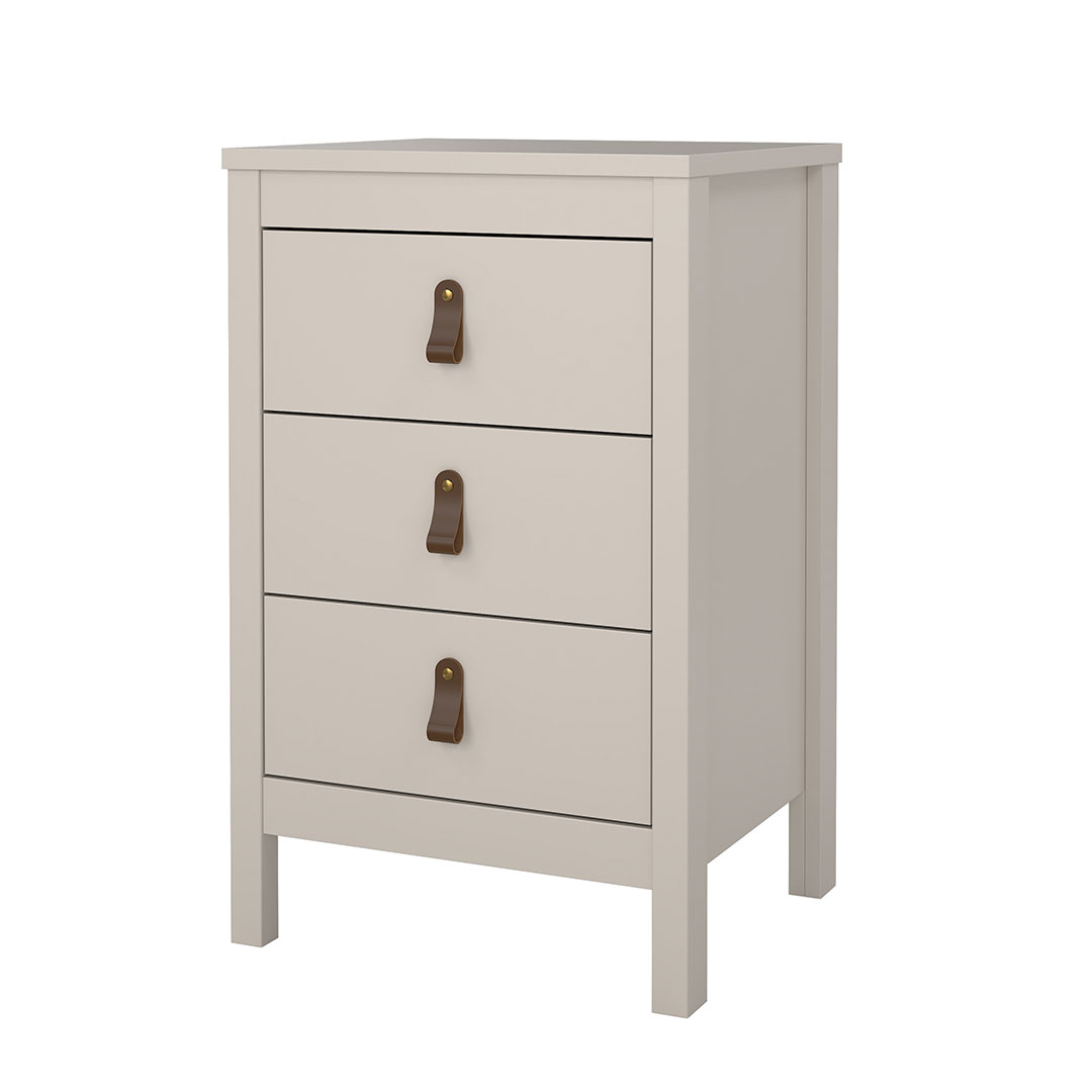 Madrid natbord 3 skuffer cashmere billede