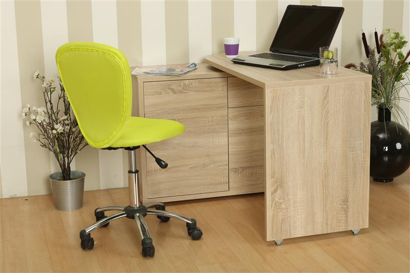 Prima Schreibtisch mit beweglicher Tischplatte und Aufbewahrung in