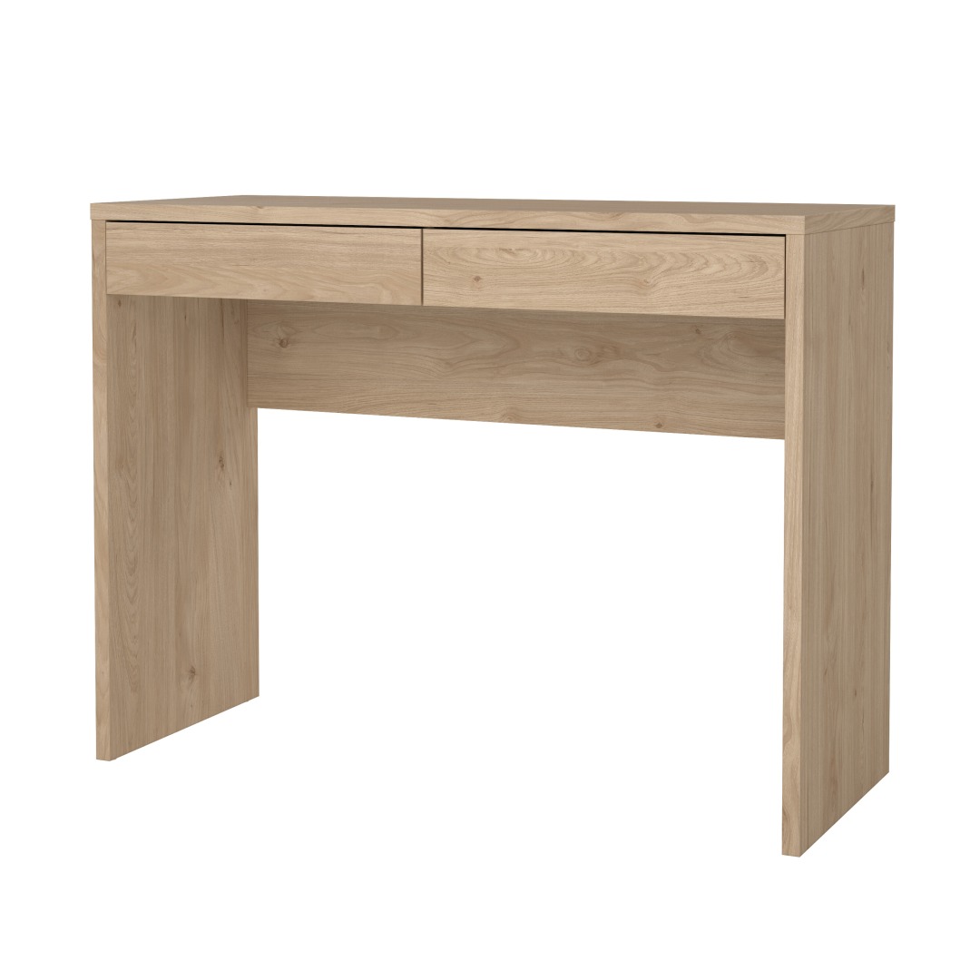 TVILUM Function Plus skrivebord, m. 2 skuffer - Jackson Hickory træ (100,1x39,9)