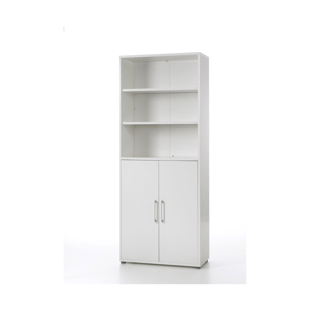 Prisme kontorarkiv 2 hylder, 2 låger hvid