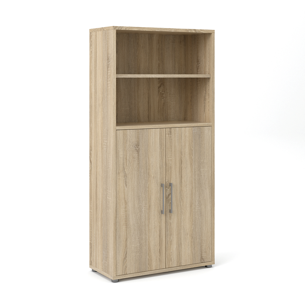 Prisme kontorarkiv 2 låger og 1 hylde eg struktur dekor