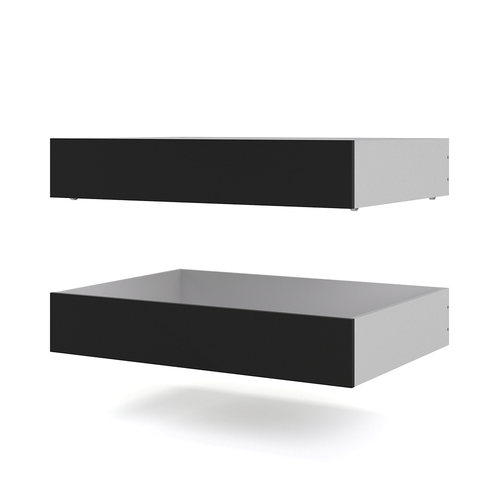 Nada seng 2 sengeskuffer bredde 99 cm mat sort billede