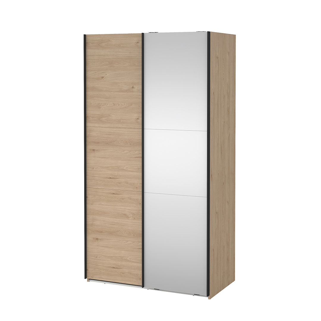 Como skydedørsskab 2 låger 120x220cm eg dekor
