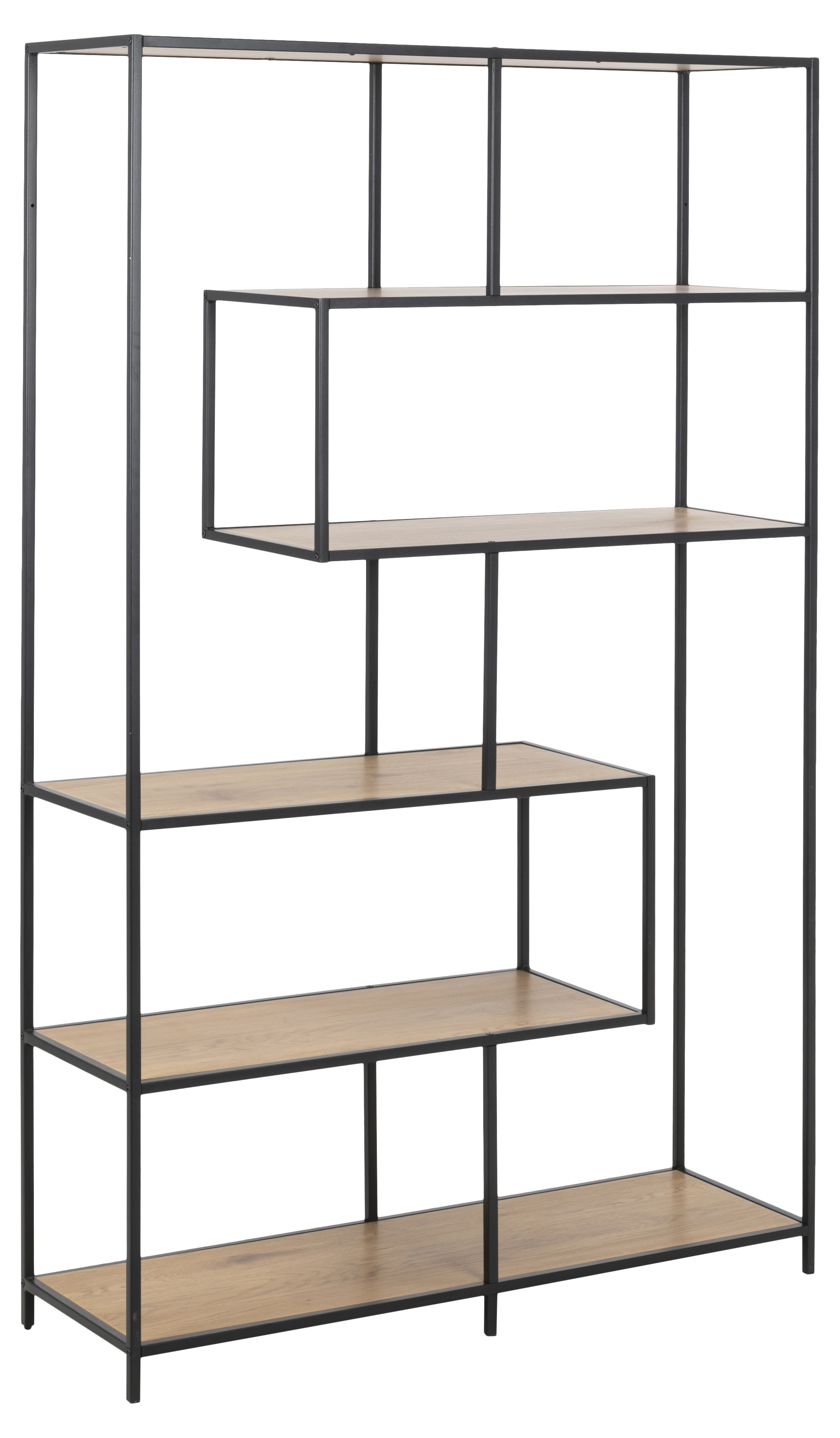 Sea reol 4 hylder eg, metal sort