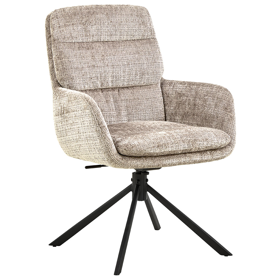 Edgar spisestuestol med armlæn beige