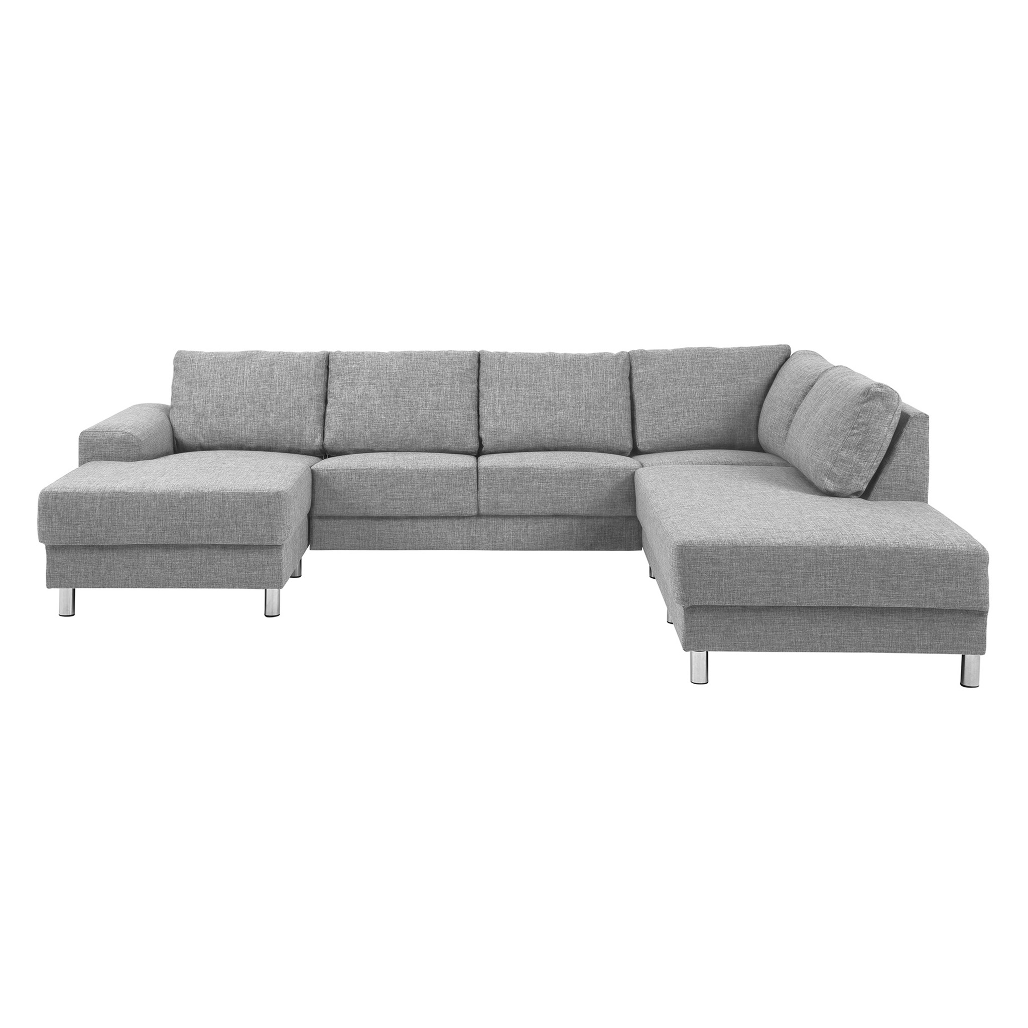 Calverton hjørnesofa med chaiselong til venstre i lys grå