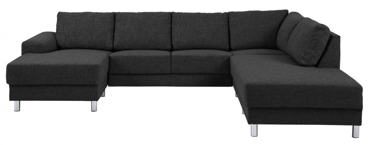Hjørnesofa med sjeselong venstrevent antrasitt grå. Kjøp nå.