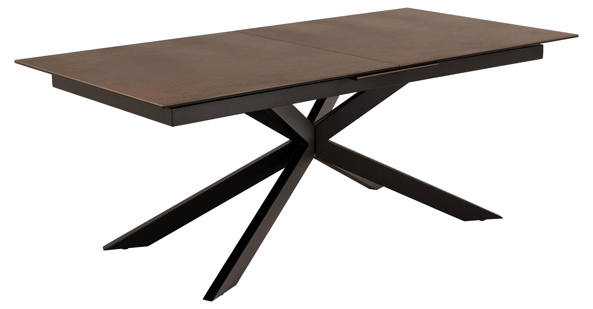 Irwine spisebord 100x200/240cm med udtræk brun billede