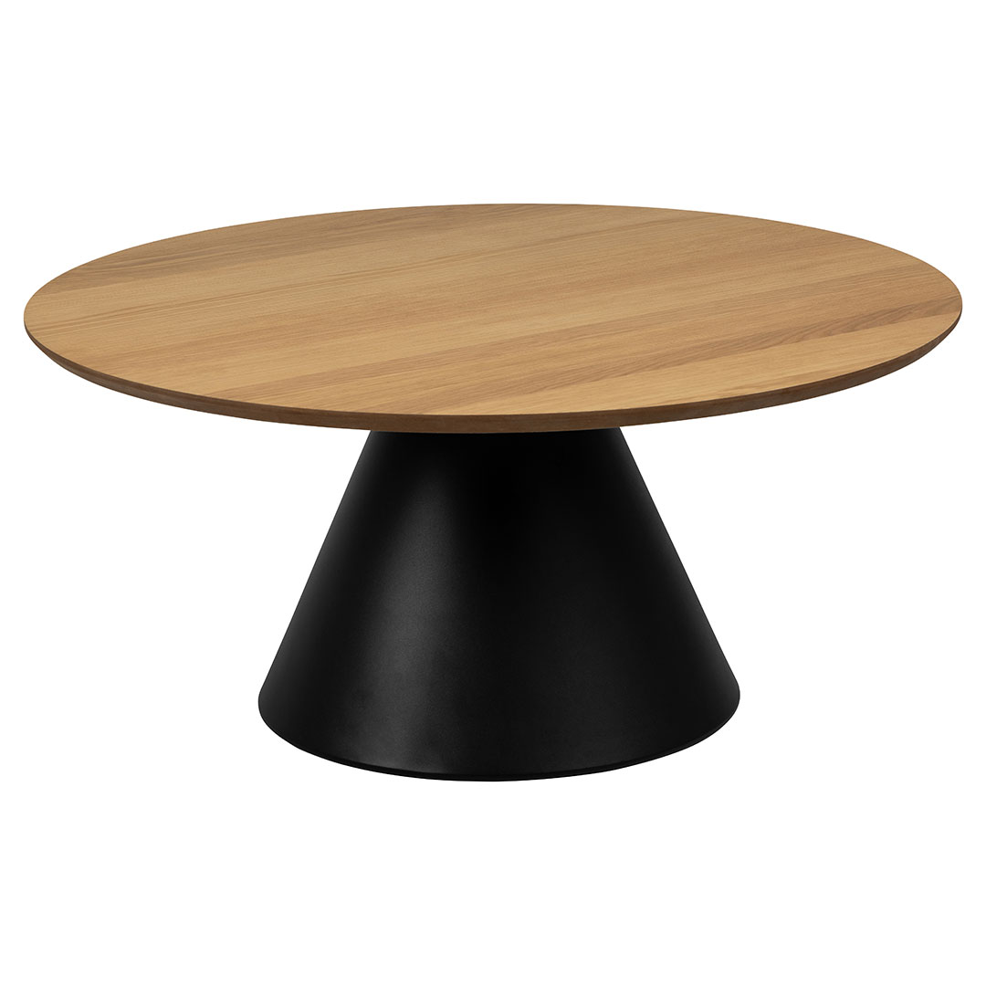 Sofabord/kaffebord Signature Ilara Ø85 x H40 cm mat eg/sort