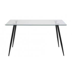 Glass spisebord | Stort utvalg av spisebord i glass. Kjøp her Spisebord Klint 90 x 140 cm med en klar glassplate og ben i