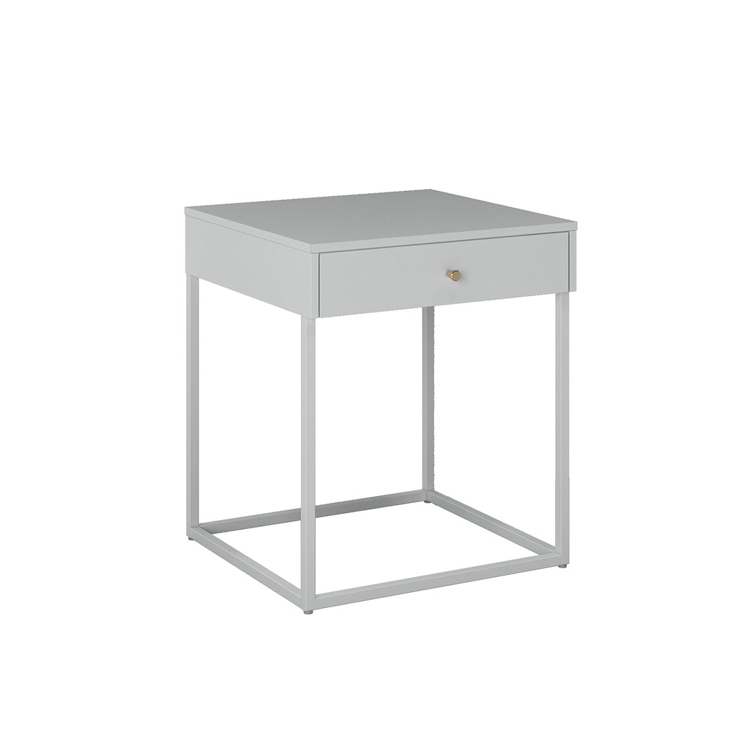 Pops natbord 1 skuffe hvid