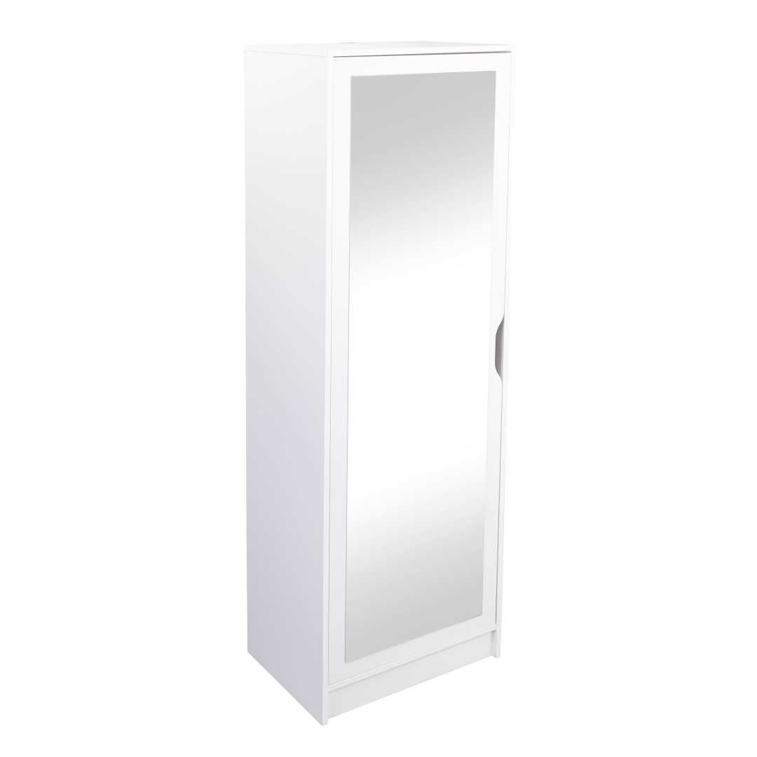 Westphalen skoskab 1 spejllåge, 7 hylder hvid