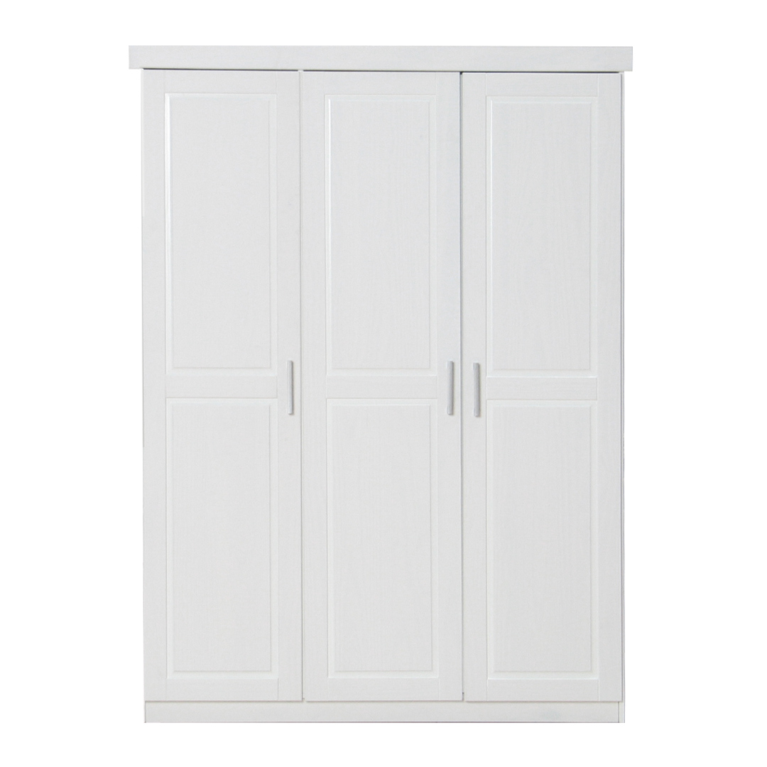 Magnus klædeskab 3 dørs bredde 140 cm, højde 190 cm hvid