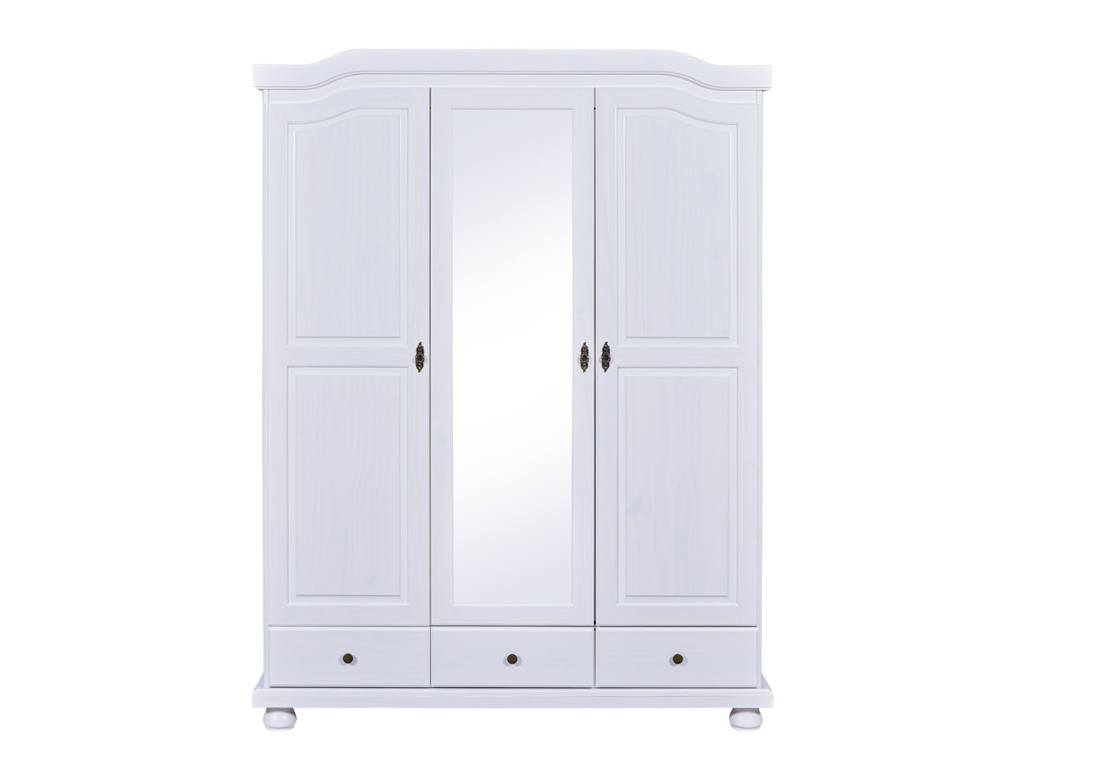 Kapco klædeskab 2 låger, 1 spejllåge, 3 skuffer hvid