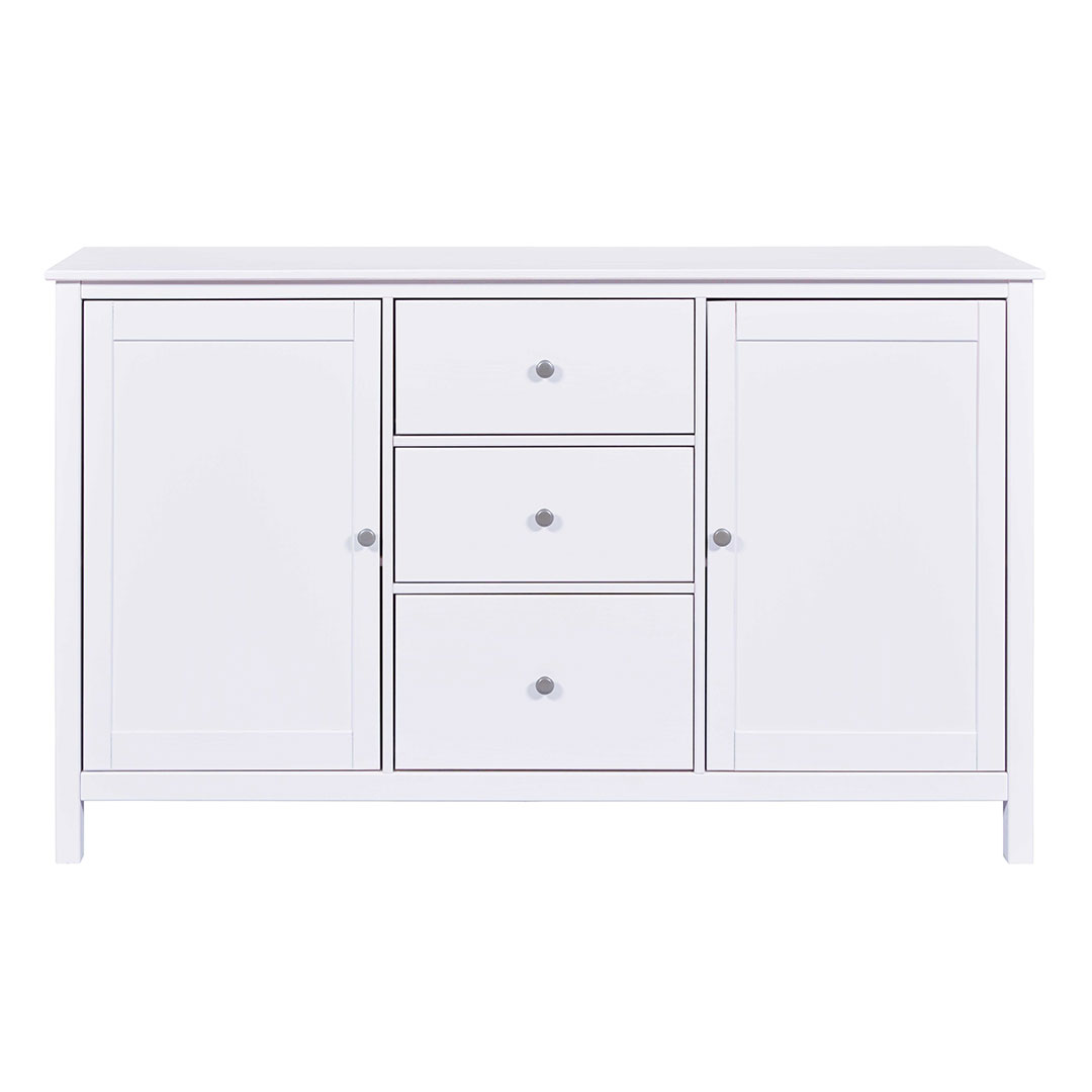 Chilly skænk 2 låger, 3 skuffer hvid