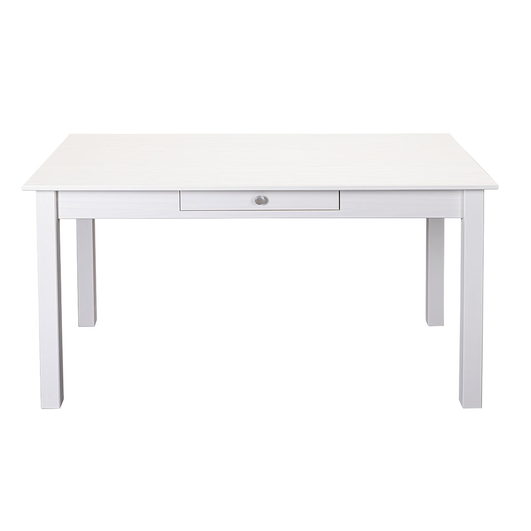Chilly spisebord 80x145cm, 1 skuffe hvid