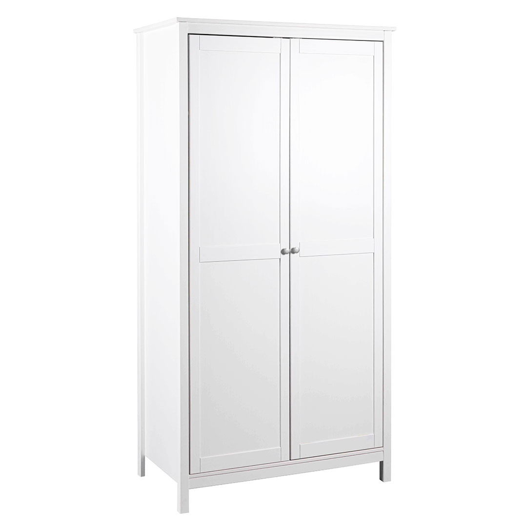 Chilly klædeskab 2 låger hvid