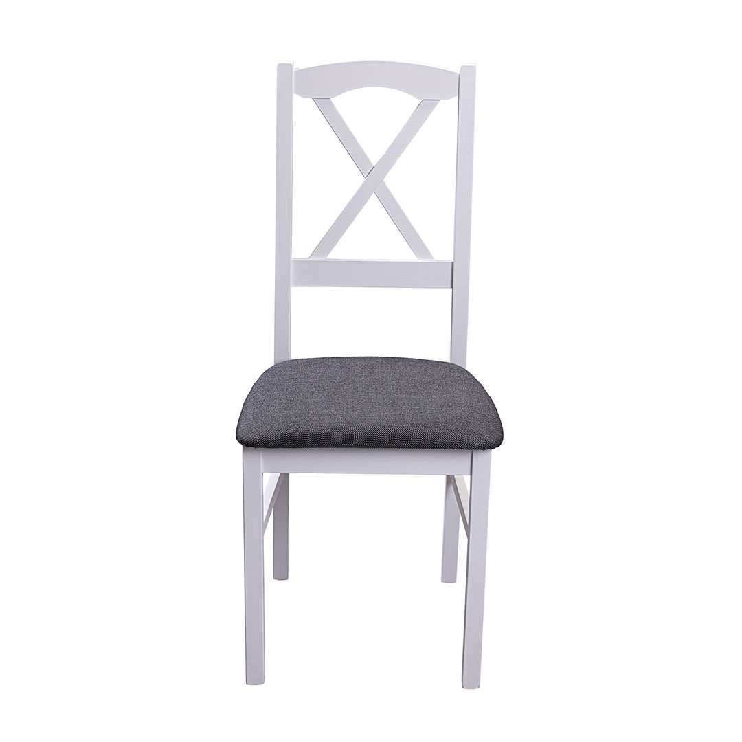 Zofia spisestuestol hvid, grå