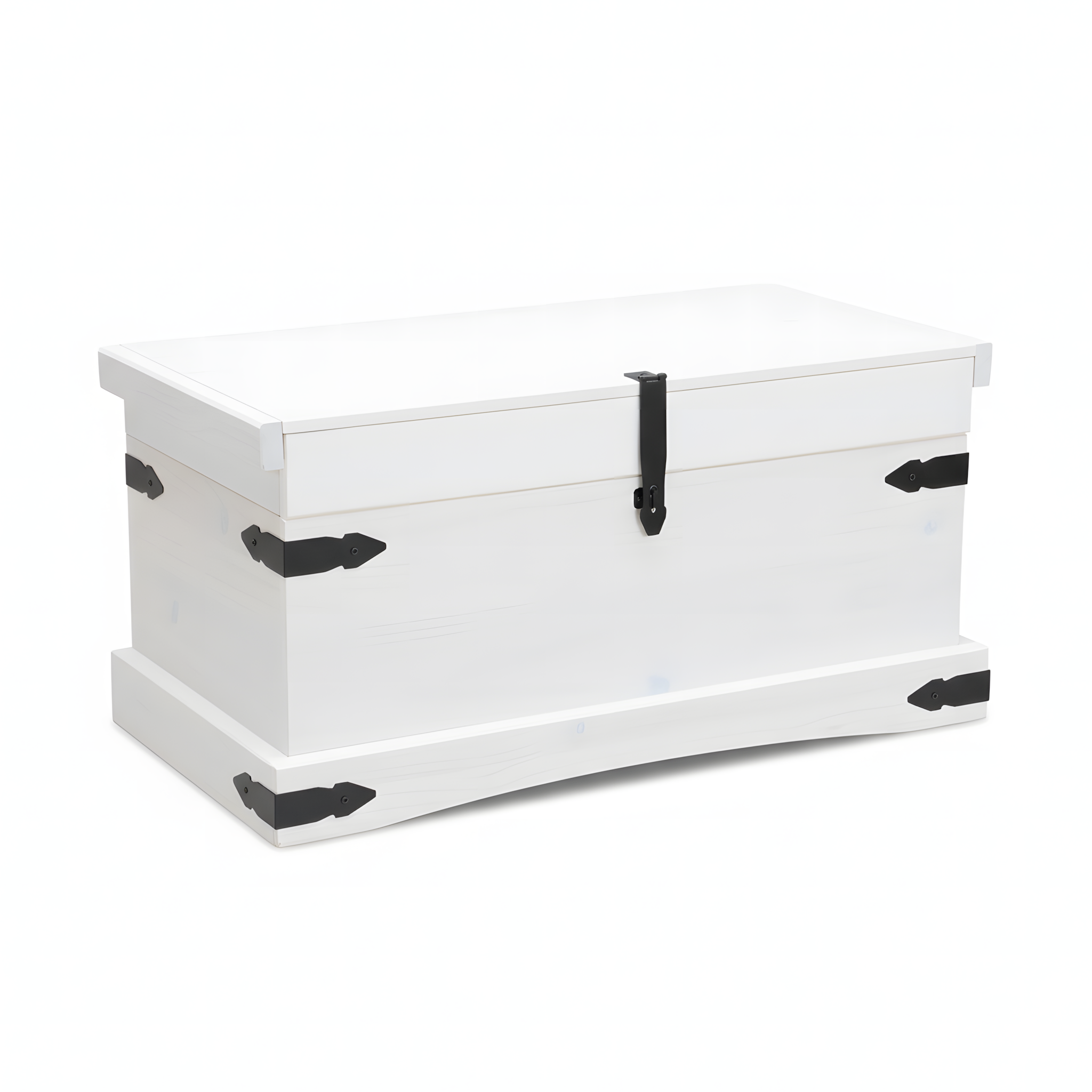 New Mexico kiste bredde 92 cm, højde 45 cm hvid/voks