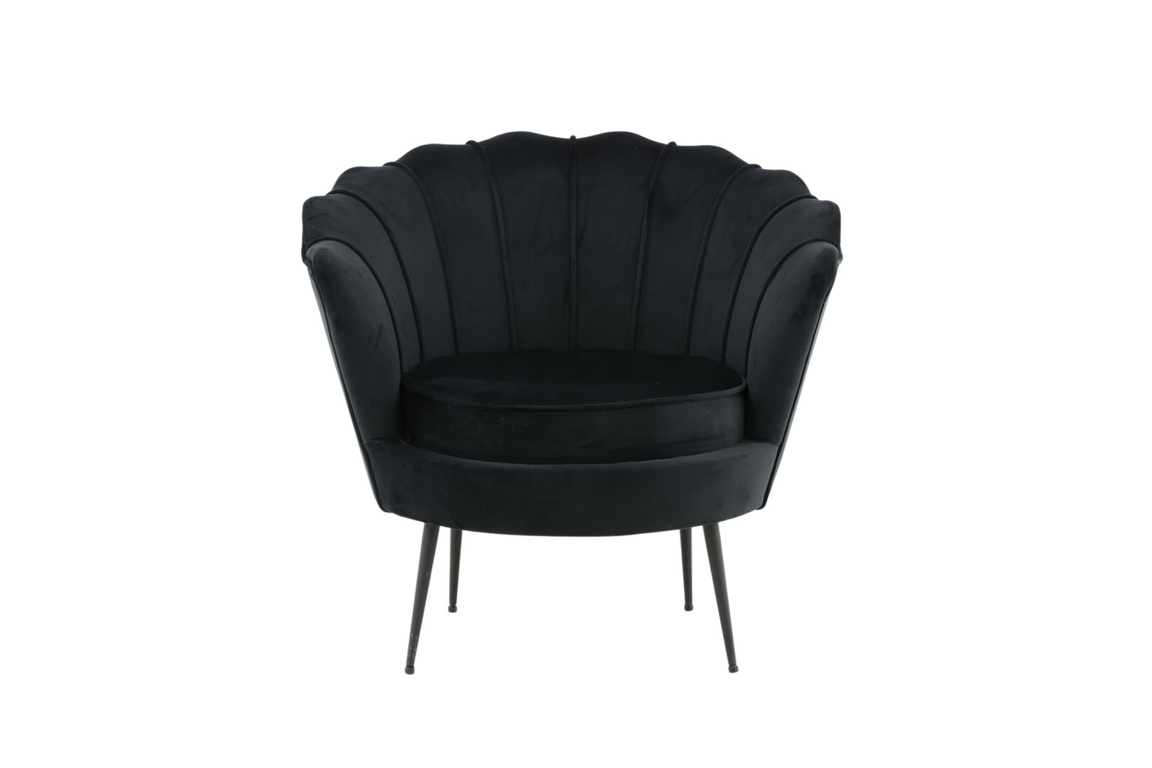 Nice lænestol velour sort