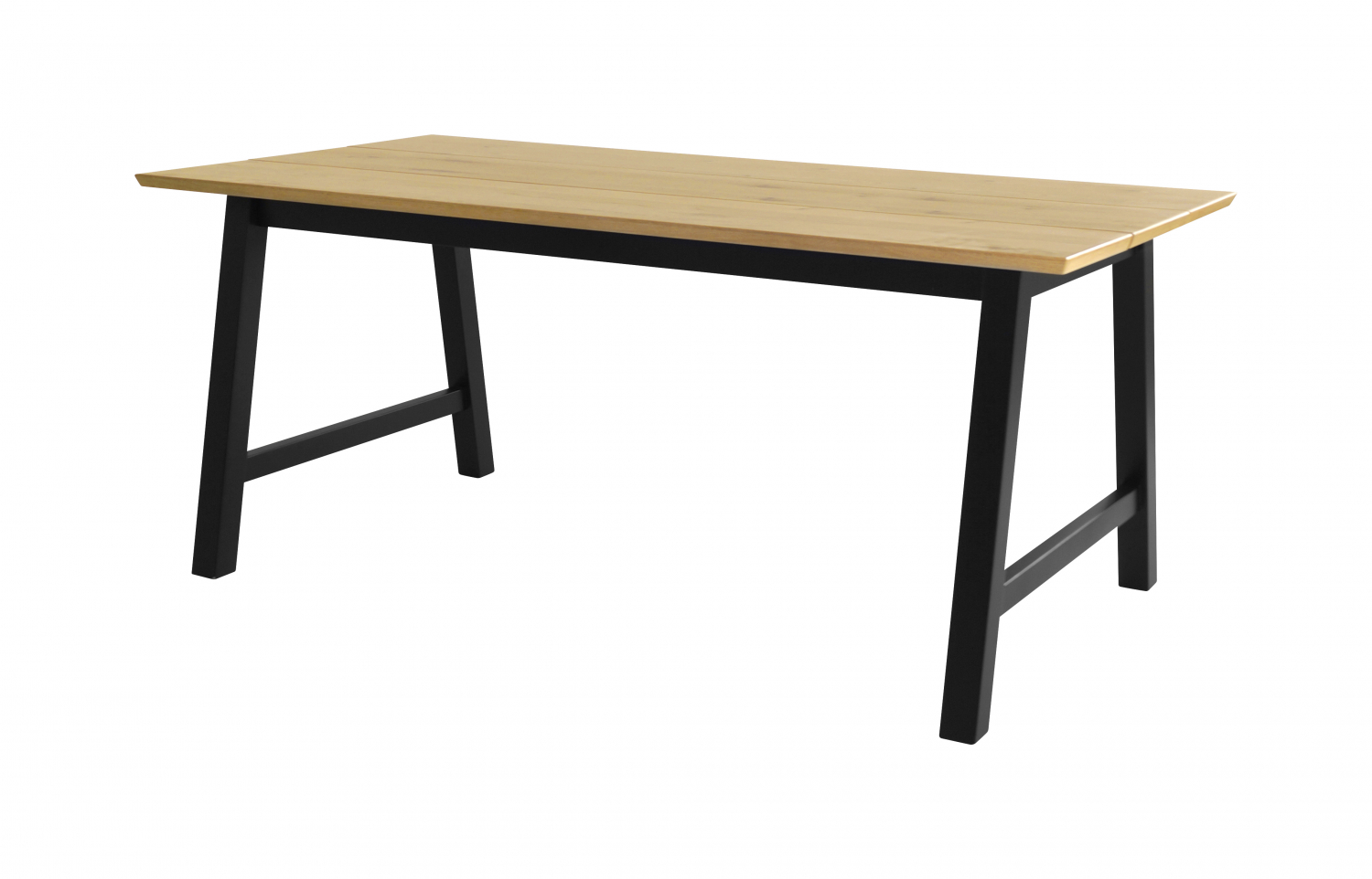 Eame Esszimmertisch 90 x 180 cm Wildeiche Furnier. - Alle Esstische