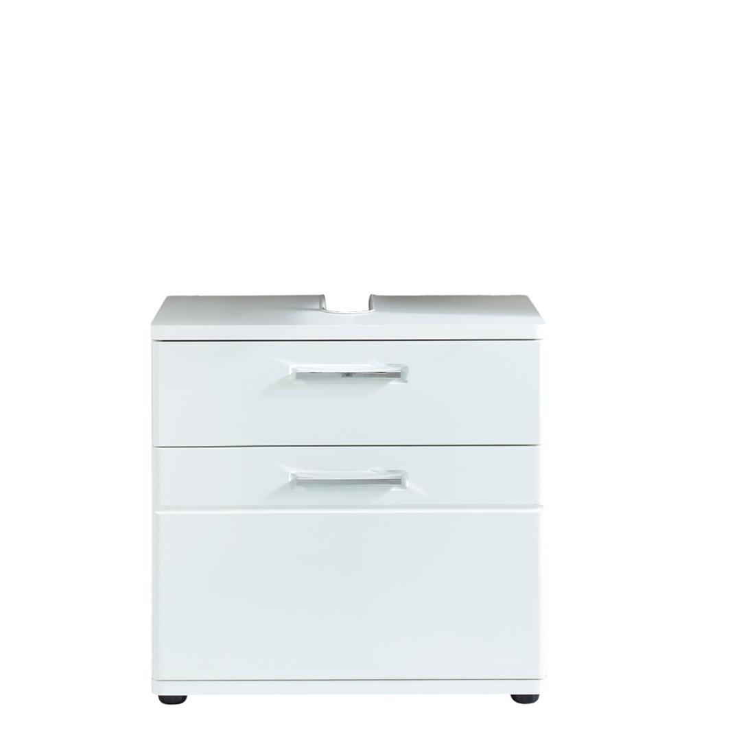 Monte vaskeskab hvid højglans, hvid