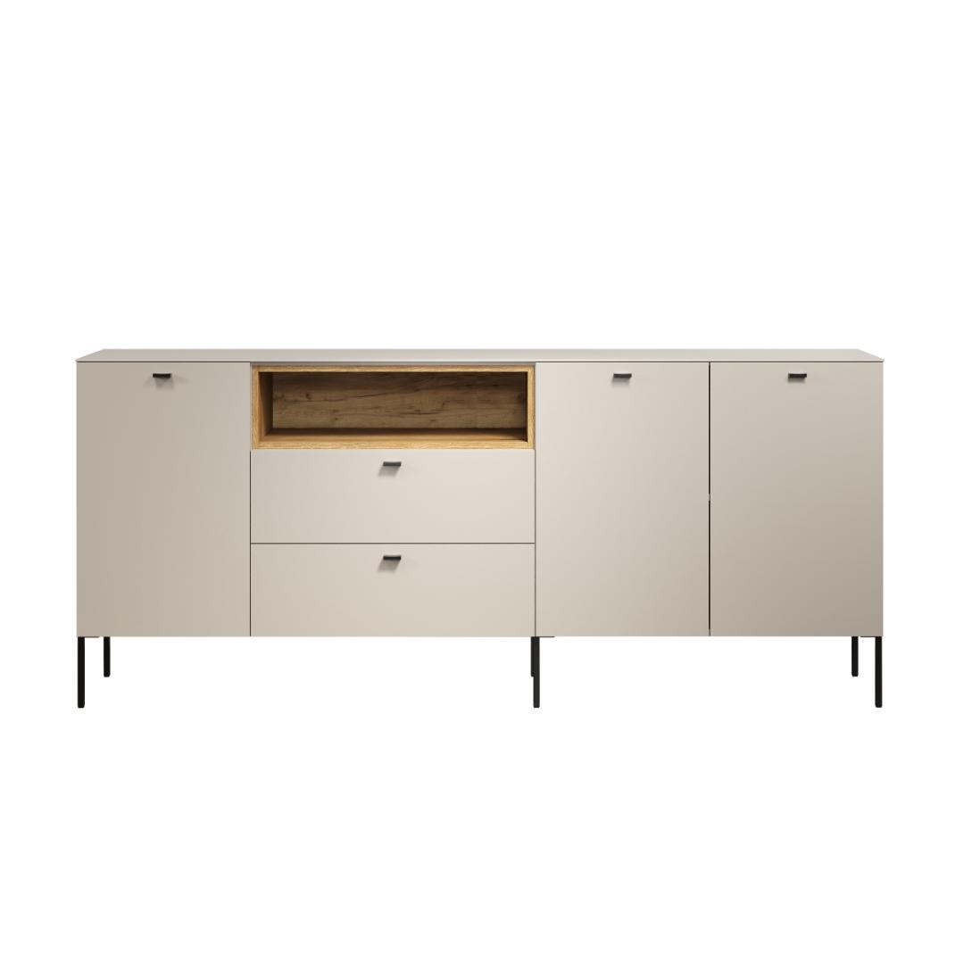 SaoPaulo skænk 3 låger, 2 skuffer, 1 hylde kashmir