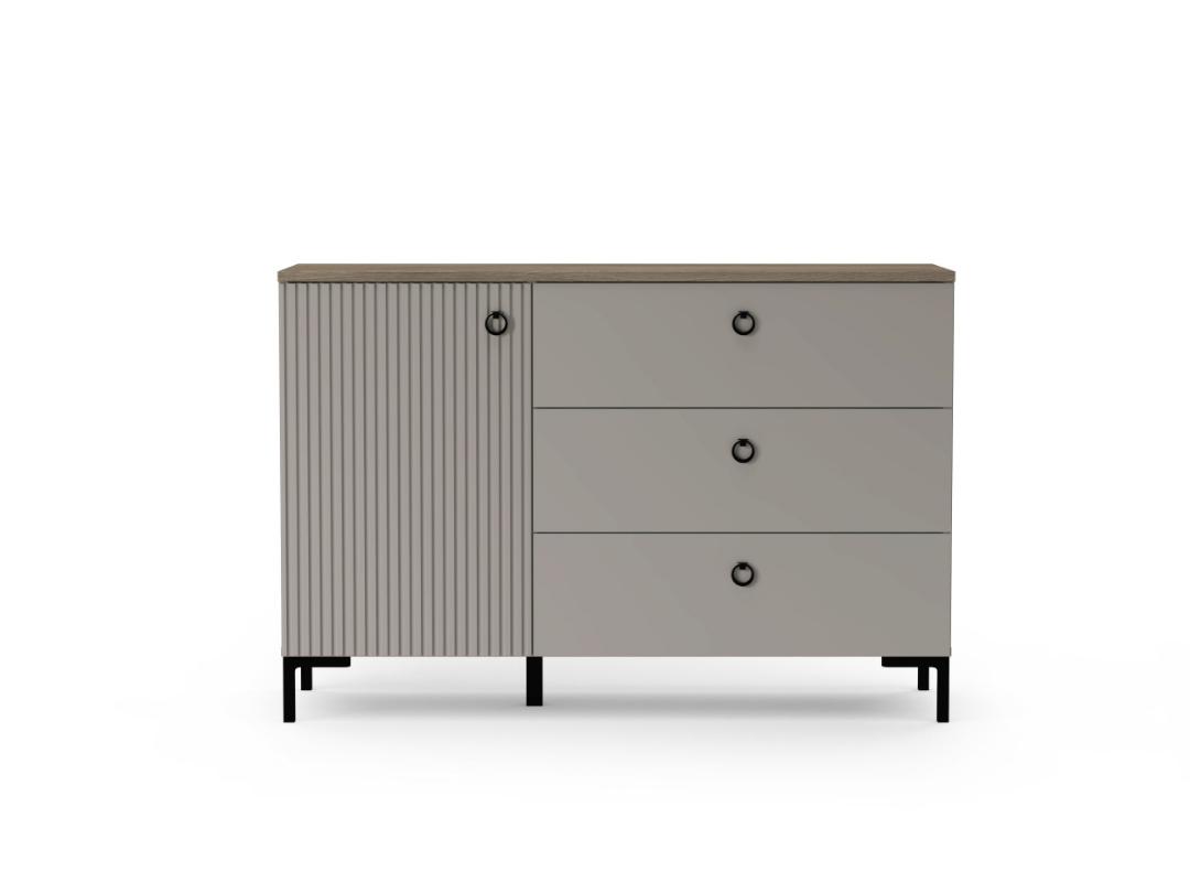 Lucrezia skænk 1 låge, 3 skuffer kashmir