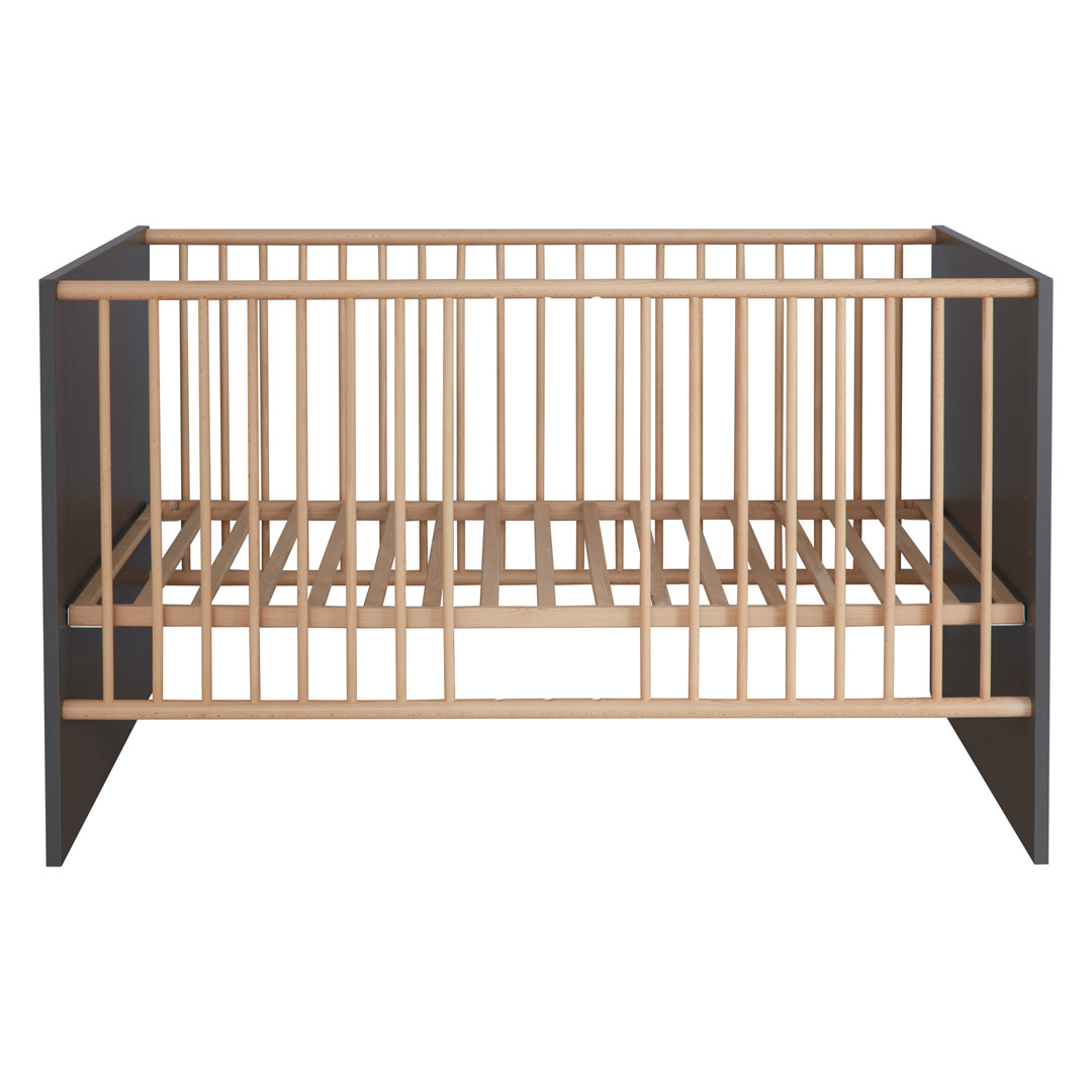 MatsBaby børneseng 1 åbent rum grå