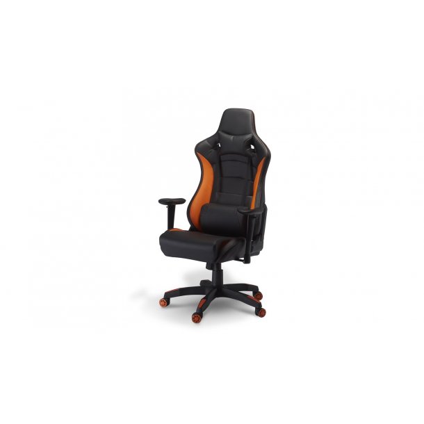 Garry kontorstol gamer stol svart og oransj. Kjøp nå og få Gamer stol Møbel24.no