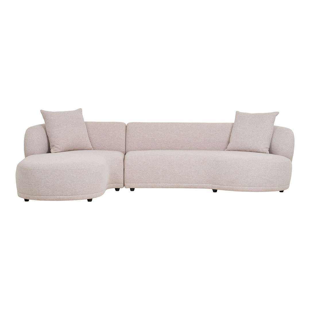 Kingston sofa med 2 puder, venstrevendt natur billede