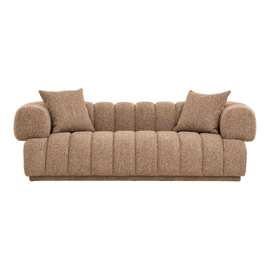 Aurora sofa med 2 puder brun billede