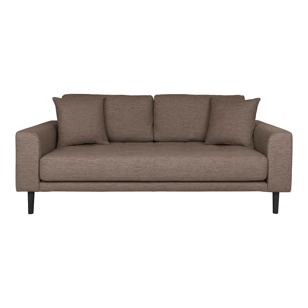 Lido sofa 2,5 pers. med to puder brun billede