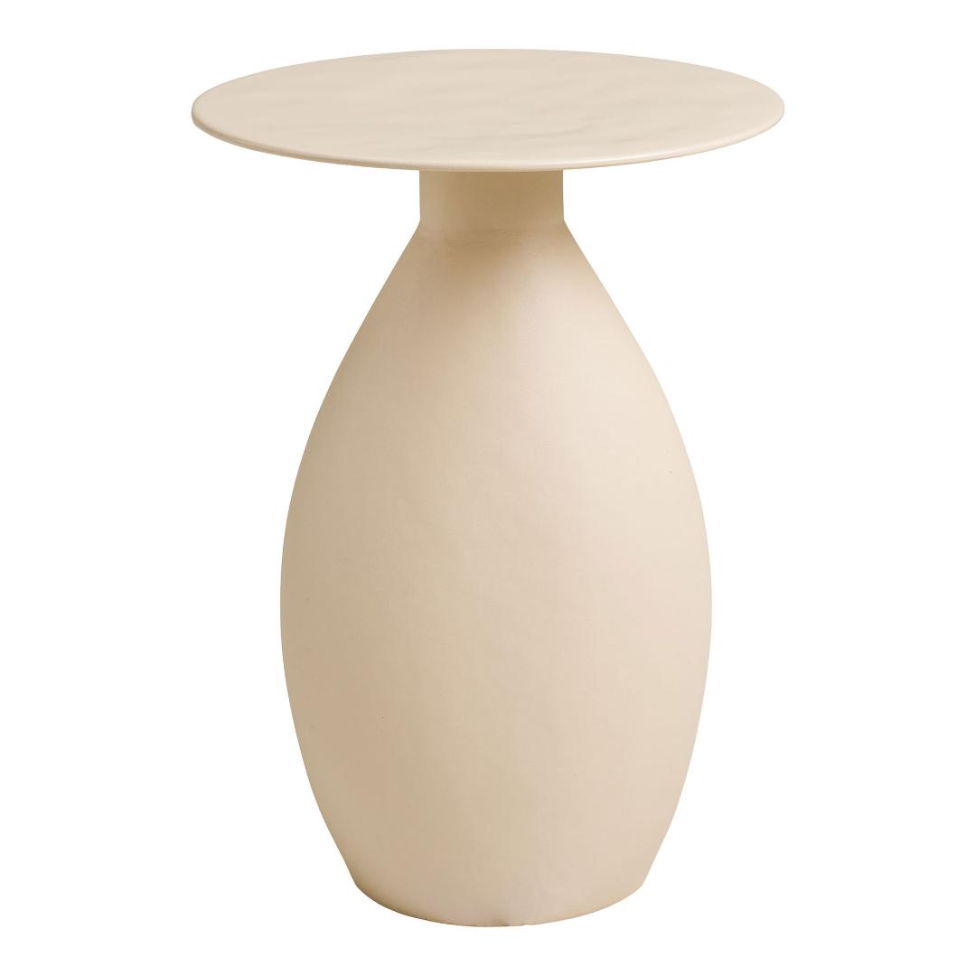 Malin hjørnebord Ø36cm Off-White