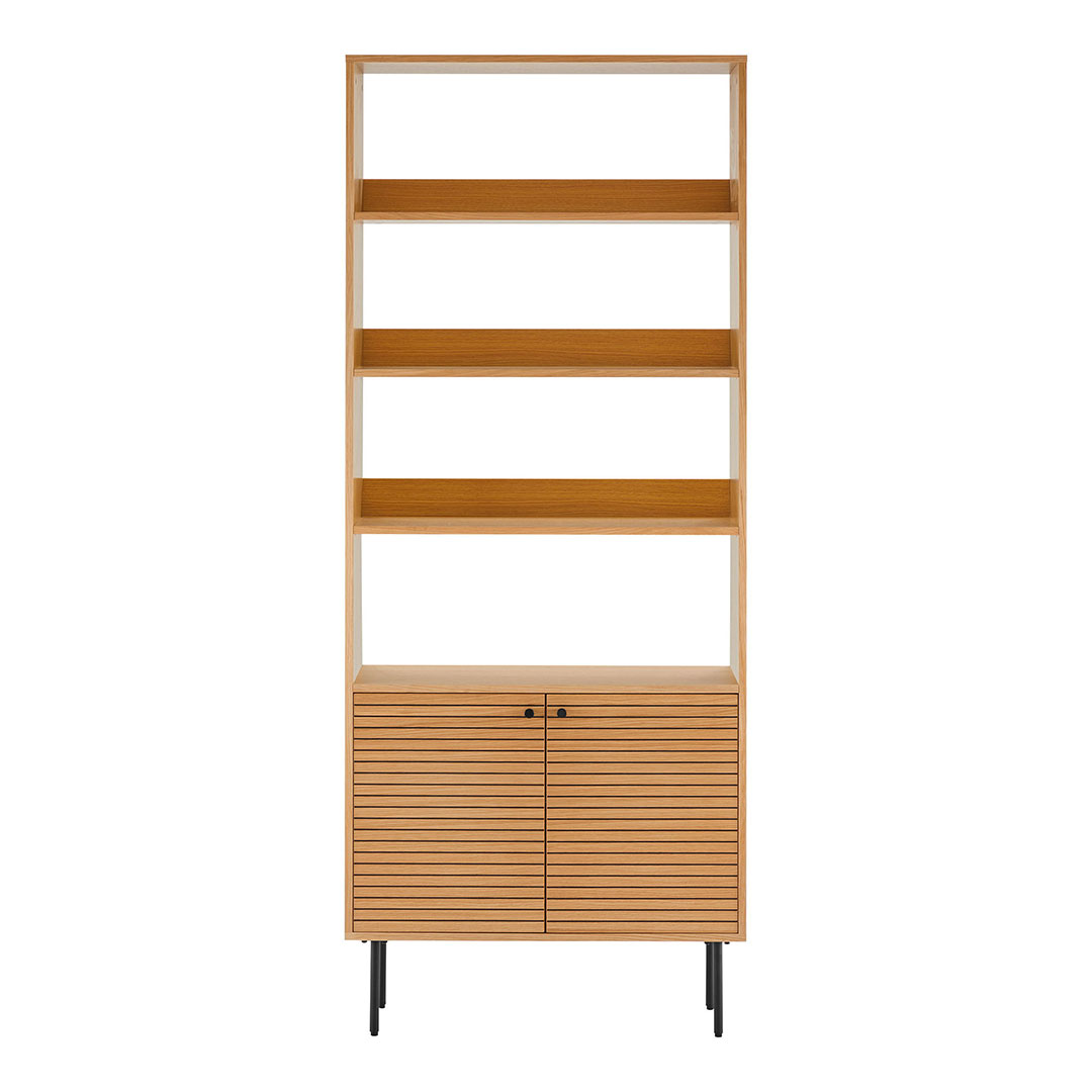 Kyoto reol 2 låger, 4 hylder egefiner billede