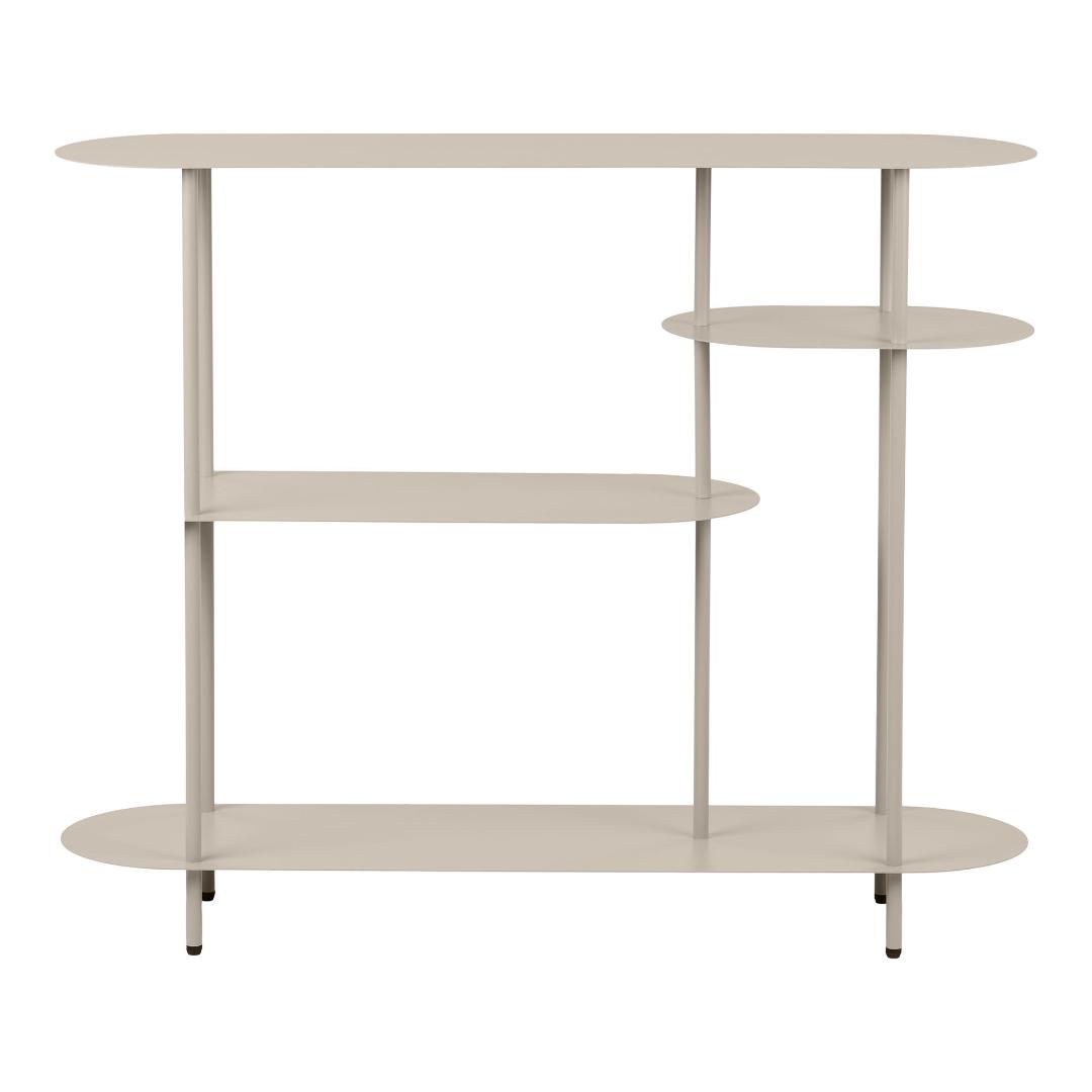 Yrsa reol 4 hylder sandfarvet