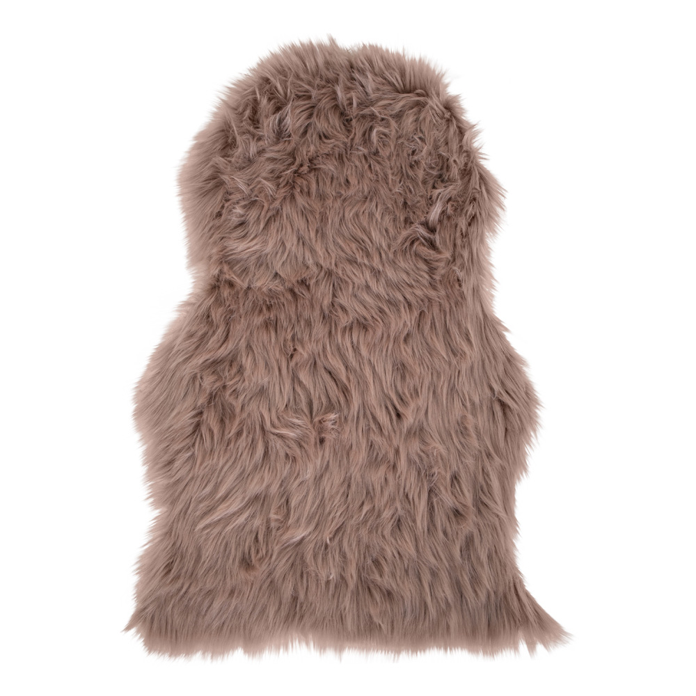 Laila lammeskind imiteret 50x85 cm, mushroom farvet
