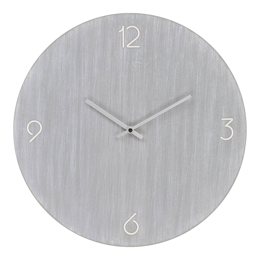 HOUSE NORDIC Ravenna vægur, lydløs, rund - lysegrå MDF (Ø40)