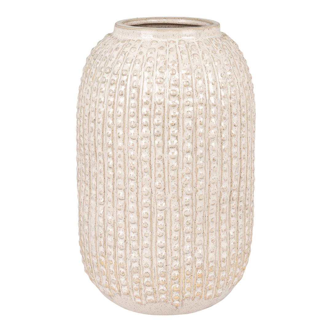 Belmonte vase keramik beige billede